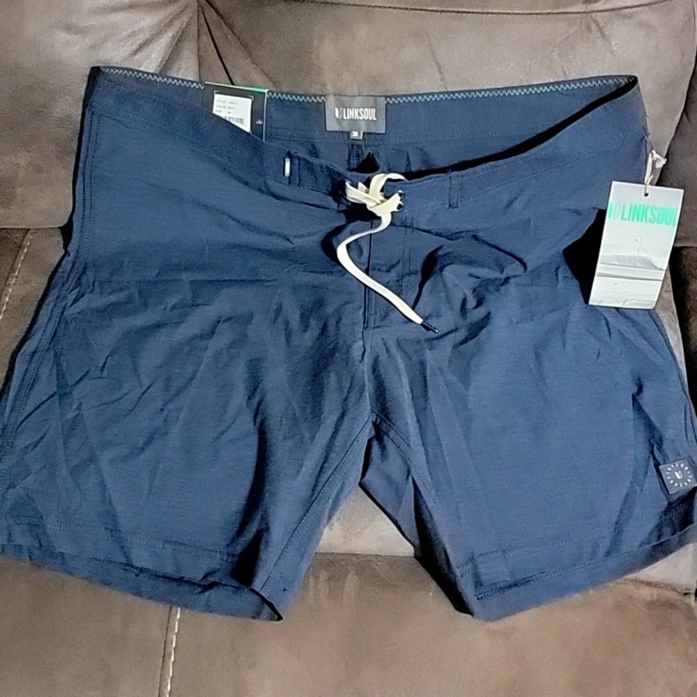 Linksoul Boardwalker Hybrid Shorts, Size 38, and Navy Blue